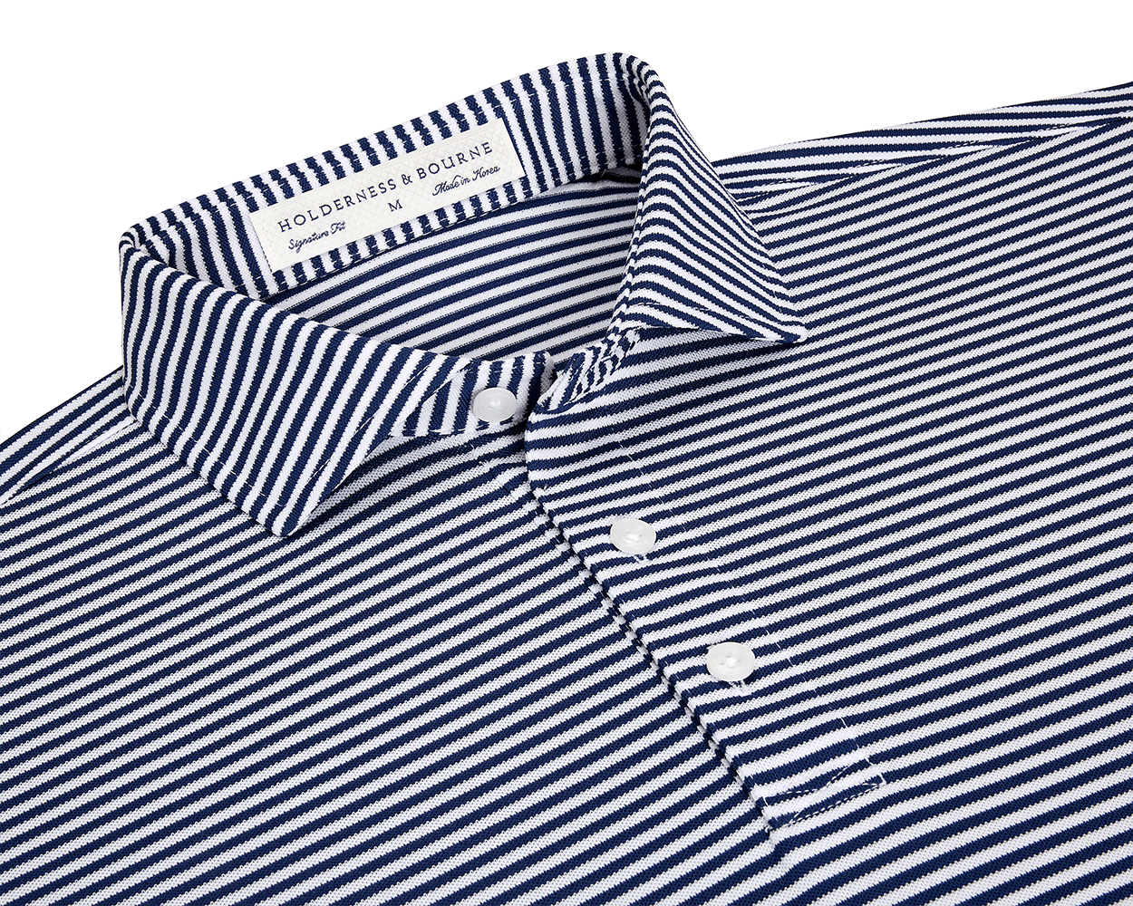 The Maxwell Shirt - Navy & White Holderness & Bourne