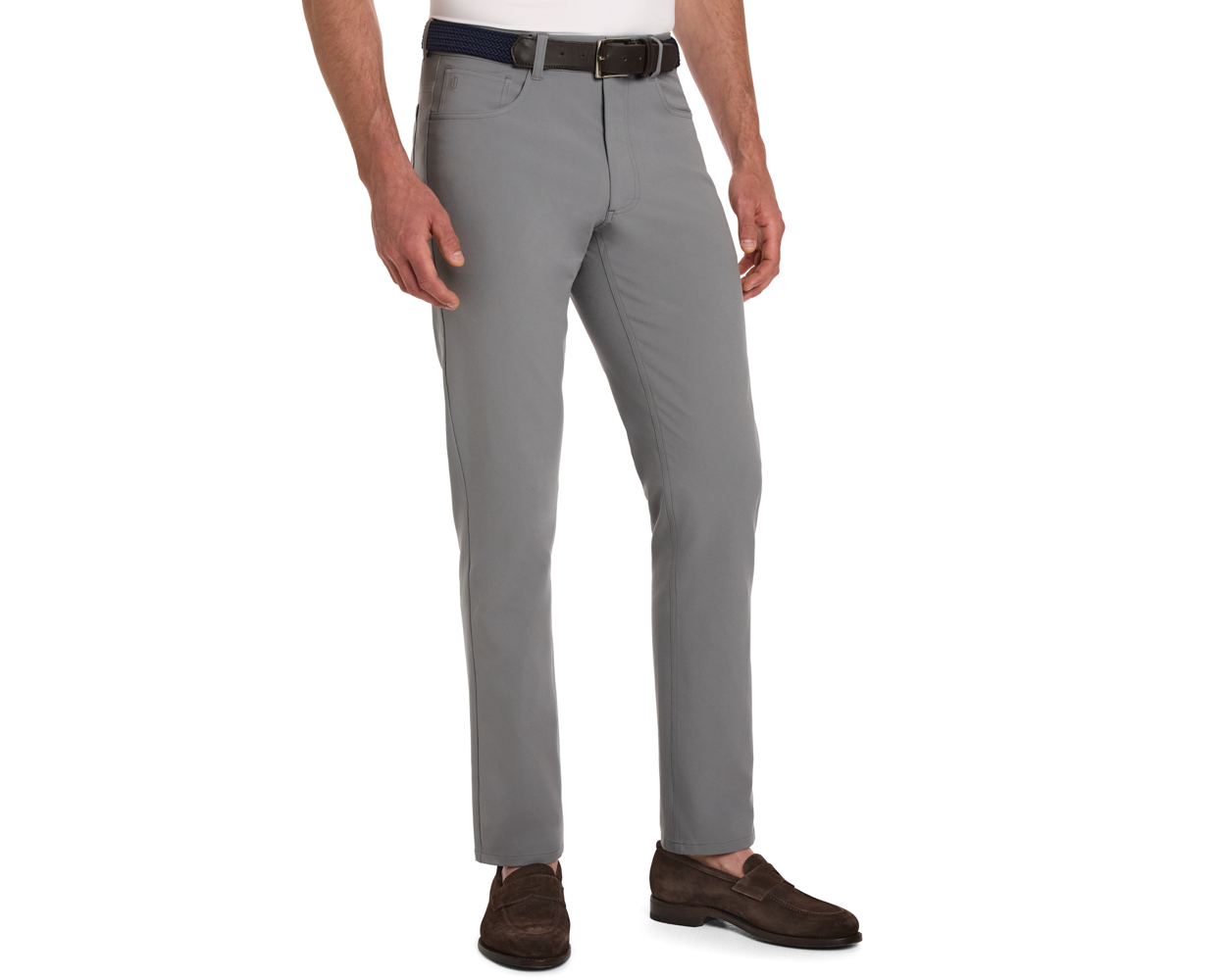 The McDaniel 5 Pocket Pant - Light Gray Holderness & Bourne
