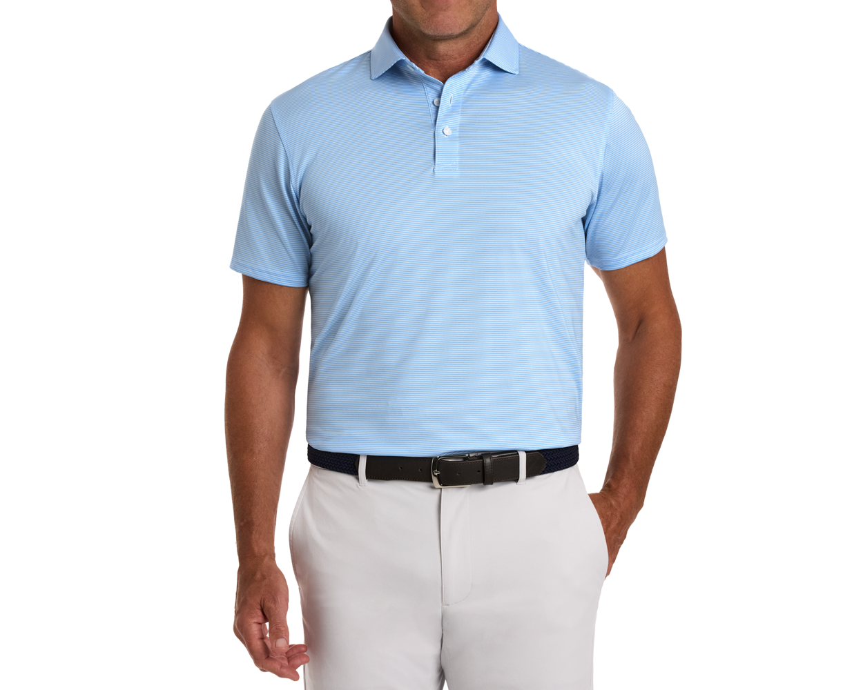 The Perkins Shirt - Vista Blue & White Holderness & Bourne