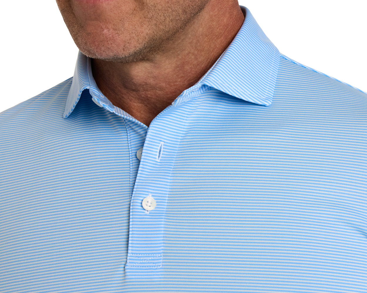 The Perkins Shirt - Vista Blue & White Holderness & Bourne
