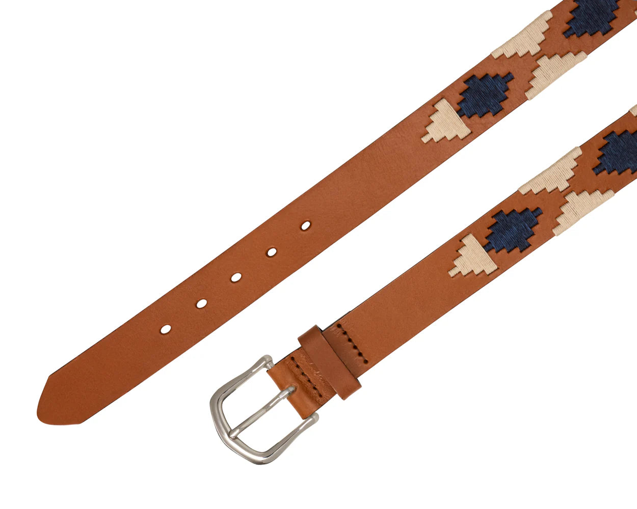 The Barker Belt Chestnut/Dune/Navy Holderness & Bourne