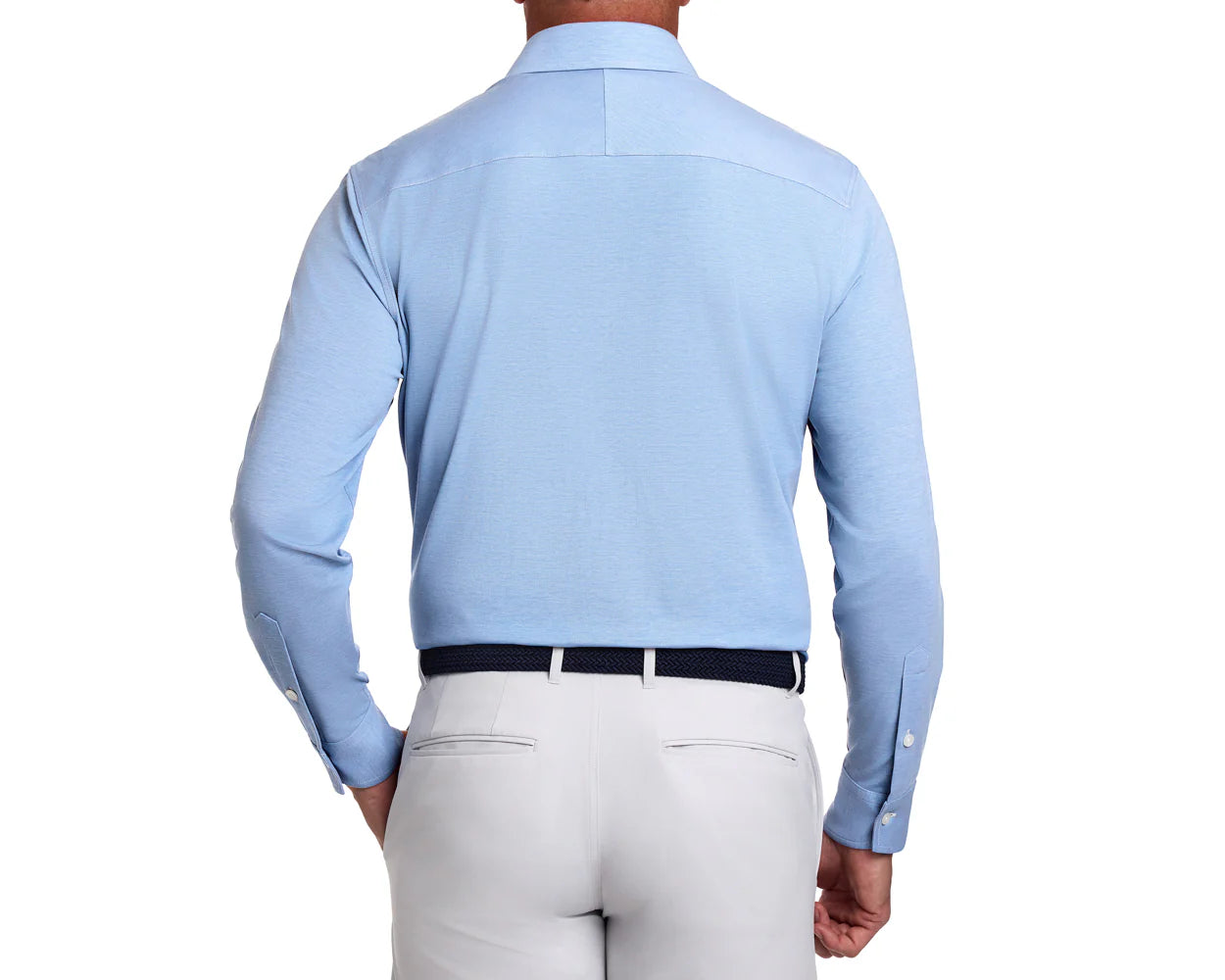 The Cullinane Dress Shirt Heathered Vista Blue Holderness & Bourne