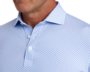 The Fulton Polo Shirt Belmont & Horizon Blue Holderness & Bourne