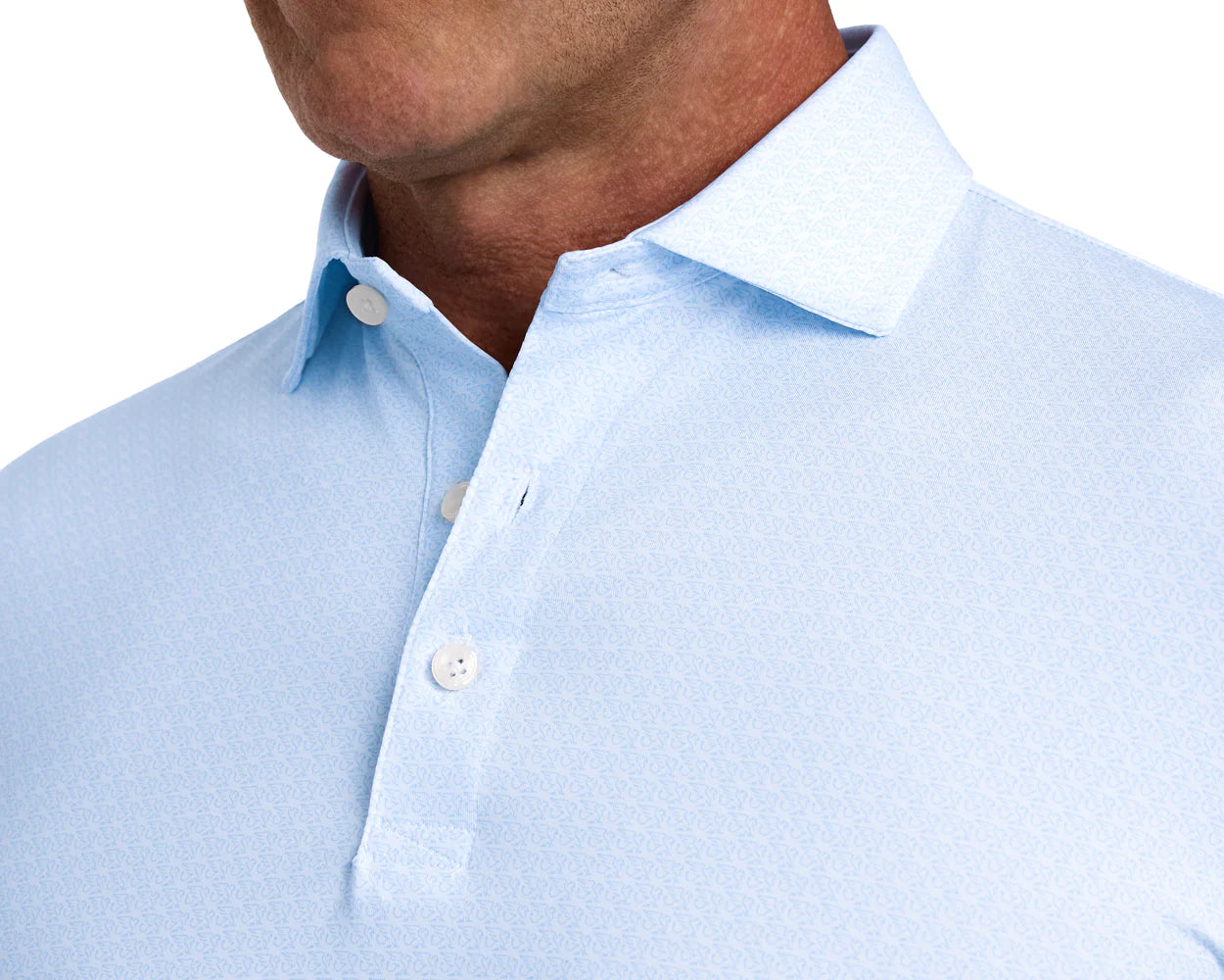 The Griffin Polo Shirt Vista Blue Holderness & Bourne