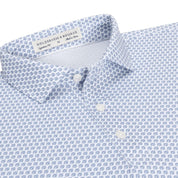 The Lafayette Shirt White & Pacific Blue Holderness & Bourne
