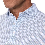 The Lafayette Shirt White & Pacific Blue Holderness & Bourne