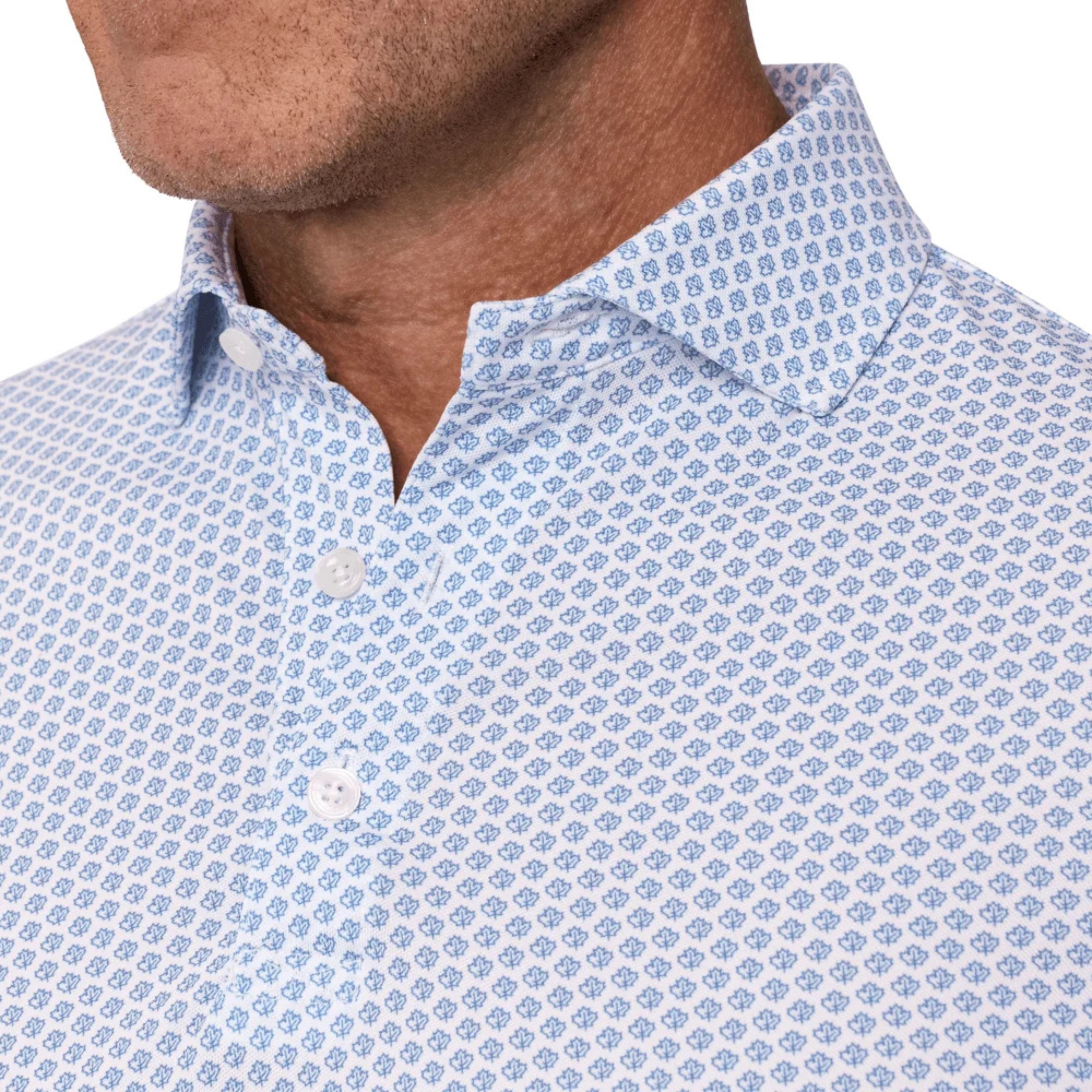 The Lafayette Shirt White & Pacific Blue Holderness & Bourne