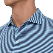 The Maxwell Shirt Pacific Blue & Heathered Vista Blue Holderness & Bourne