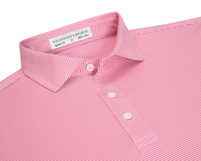 The Perkins Polo Shirt Belmont & White Holderness & Bourne