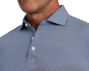 The Perkins Polo Shirt Navy & White  Holderness & Bourne