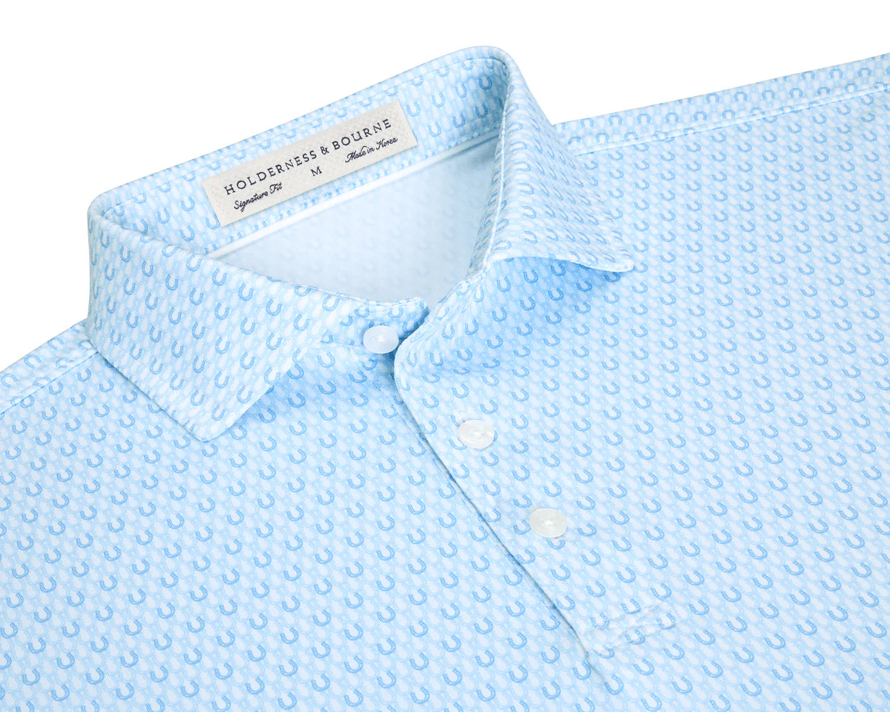 The Rivers Polo Shirt Vista Blue Holderness & Bourne