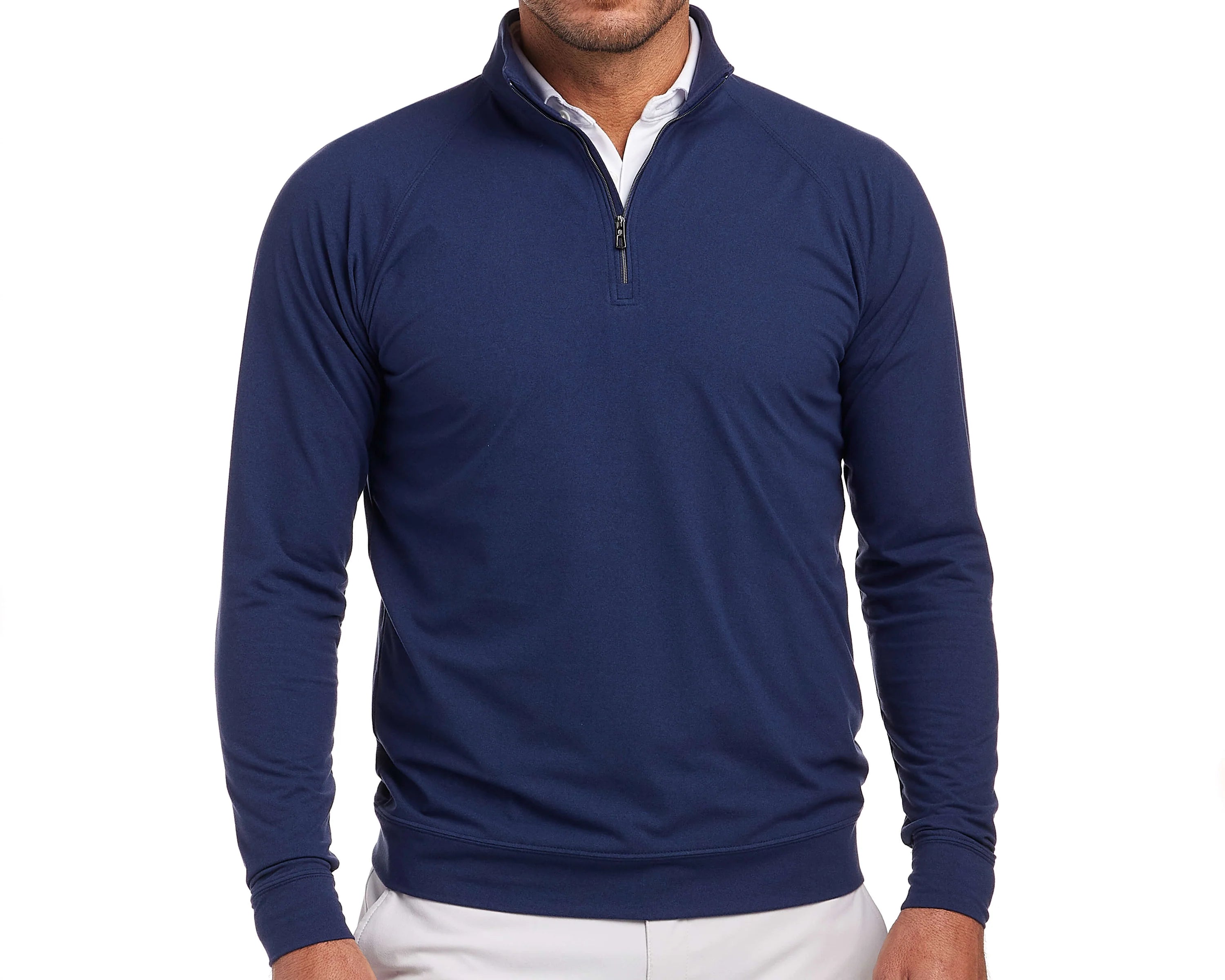 The Westland Boys Quarter-Zip Navy Holderness & Bourne