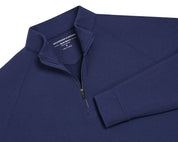 The Westland Boys Quarter-Zip Navy Holderness & Bourne