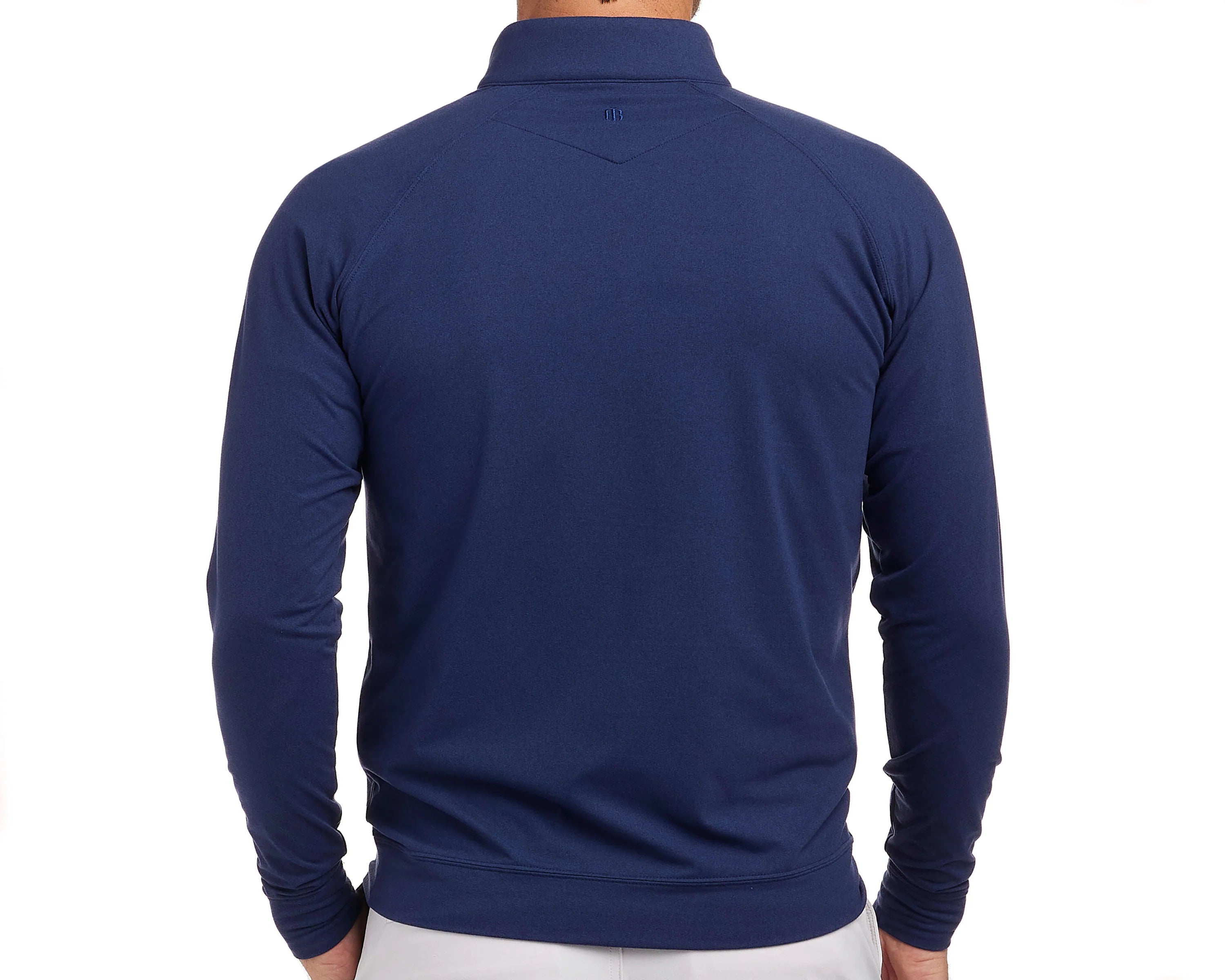 The Westland Boys Quarter-Zip Navy Holderness & Bourne