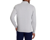 The Sherwood Quarter-Zip in Gray & White