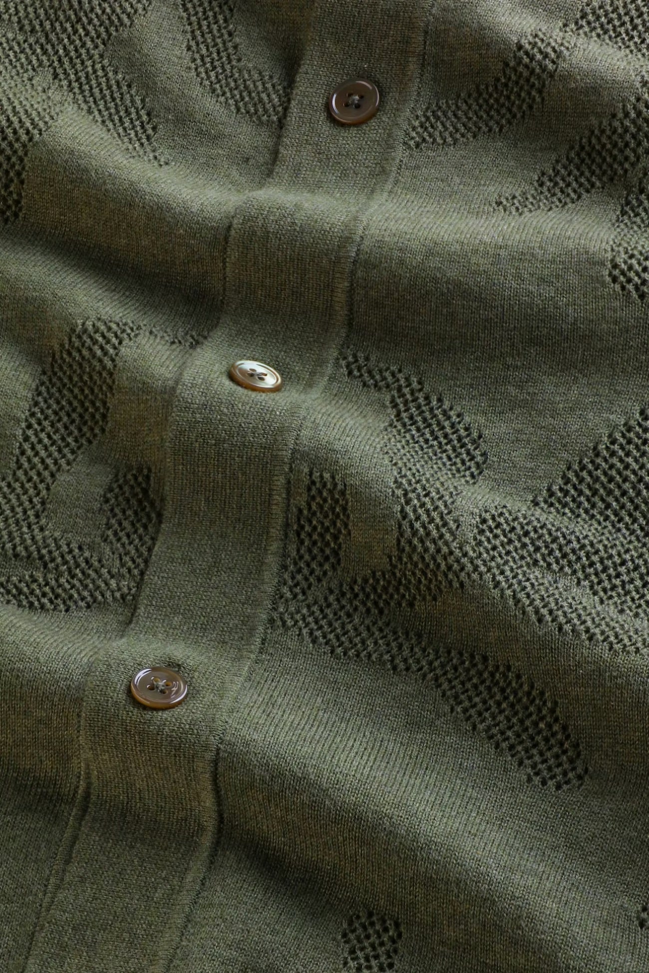 NN07 Thor Cardigan Polo in Green