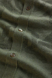 NN07 Thor Cardigan Polo in Green