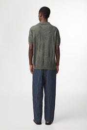 NN07 Thor Cardigan Polo in Green