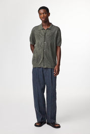 NN07 Thor Cardigan Polo in Green