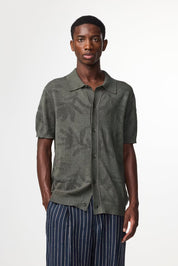 NN07 Thor Cardigan Polo in Green