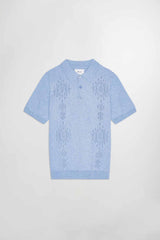 Thor Textured Polo - Cerulean | NN.07
