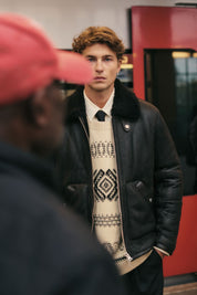 Todd Organic Cotton Jacquard Sweater in Ecru by NN07