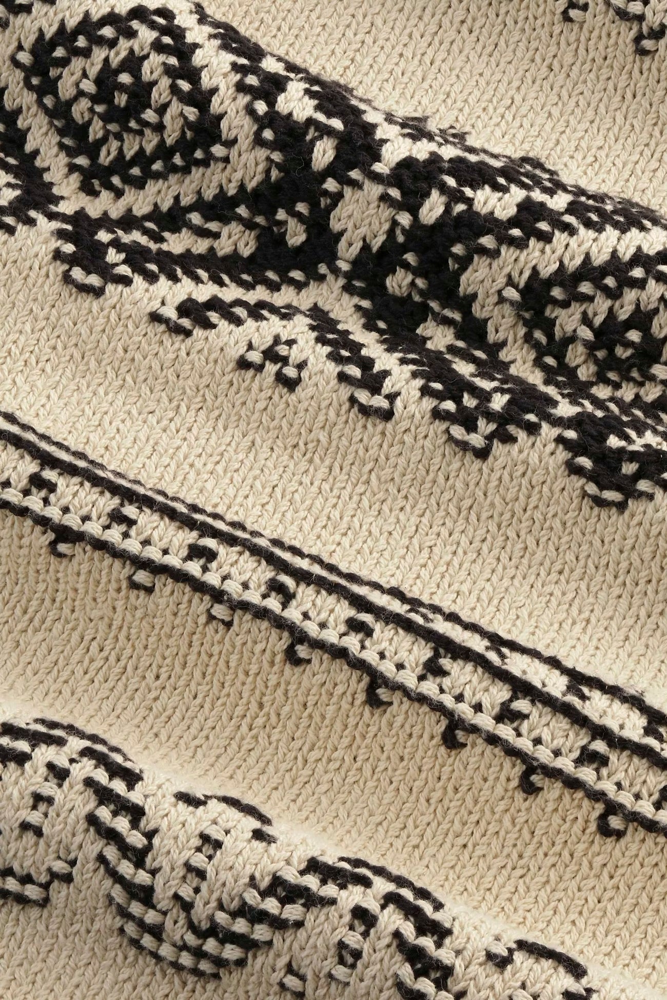 Todd Organic Cotton Jacquard Sweater in Ecru by NN07