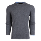 Tomahawk Cashmere Crewneck Sweater - Smoke Heather | Greyson Clothiers
