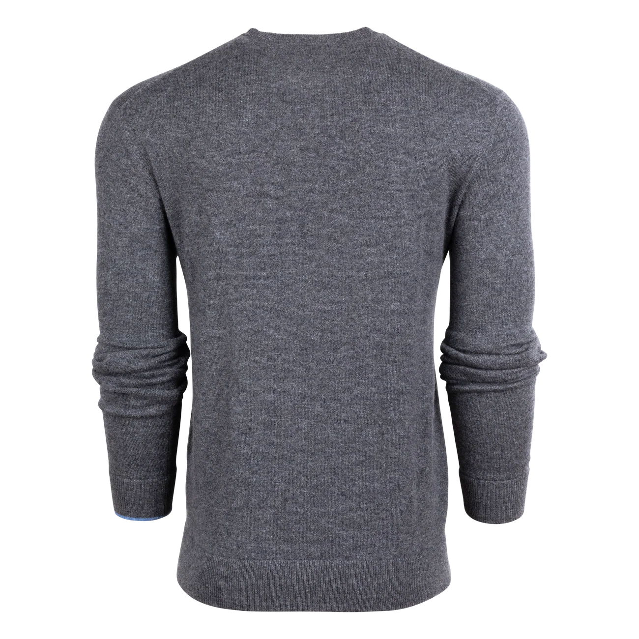 Tomahawk Cashmere Crewneck Sweater Smoke Heather Greyson Clothiers back