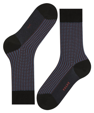 Uptown Tie Men's Dress Sock - Black | Falke