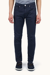 Varese Stretch Cotton Trousers - Blue | Paul & Shark
