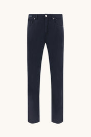 Varese Stretch Cotton Trousers Blue Pant Paul & Shark 