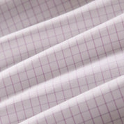 Hilton Dress Shirt White Lavender Haze Mini Grid