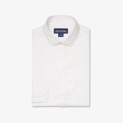 Hilton Dress Shirt White Lavender Haze Mini Grid
