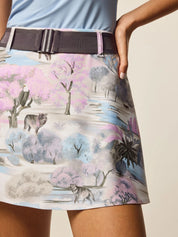 Where Wolves Roam Luna Skirt Wisteria Multi Greyson Clothiers Detail