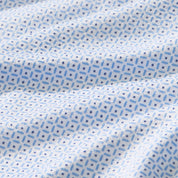 White Blue Grid Dot Halyard Short Sleeve Shirt