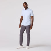 White Blue Grid Dot Halyard Short Sleeve Shirt