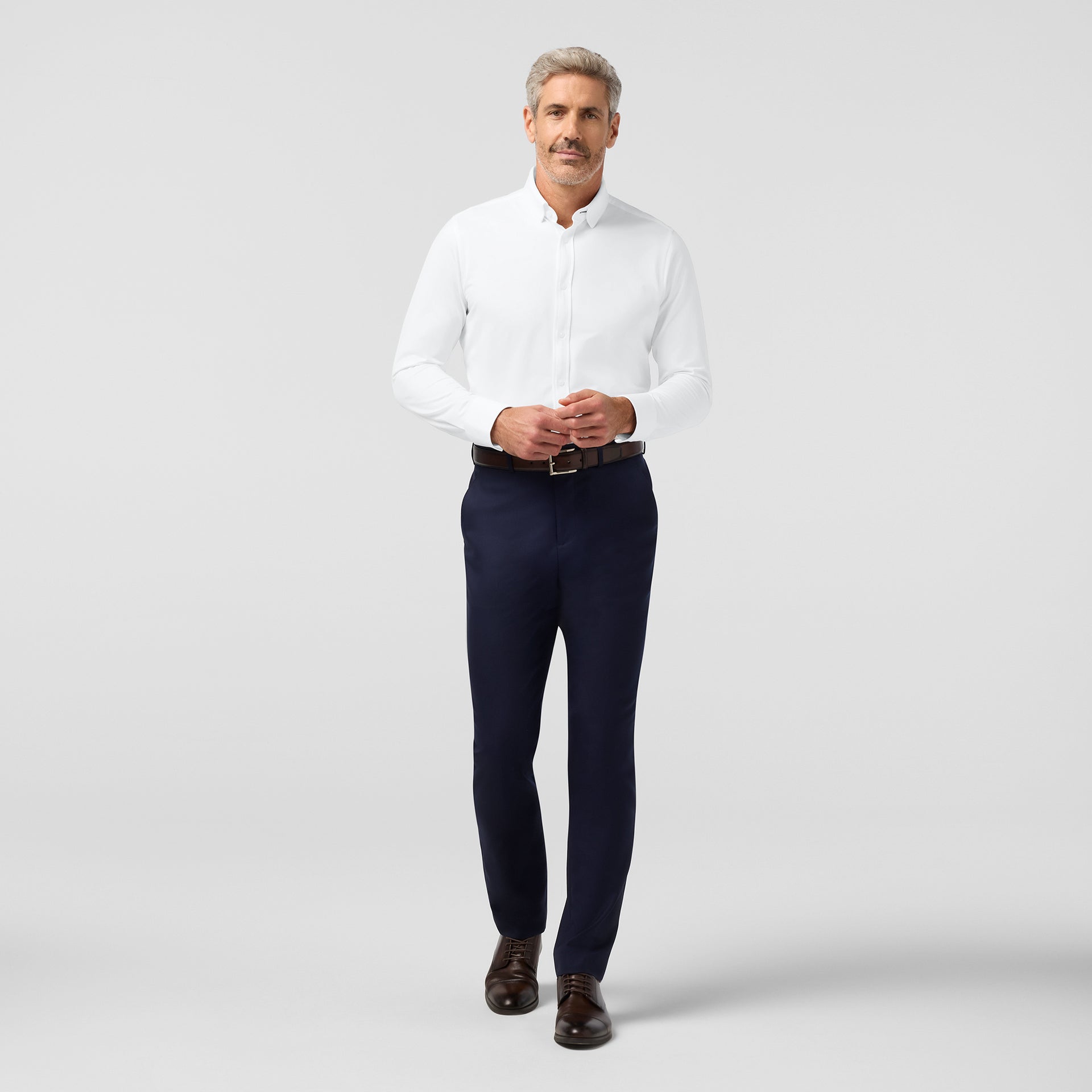 Mizzen + Main Leeward Performance Dress Shirt - White Diamond XL Mizzen + Main Leeward Performance Dress Shirt - White Diamond XL
