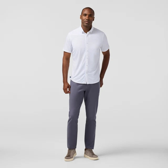 White Petal Hatch Halyard Short Sleeve Shirt | Mizzen+Main