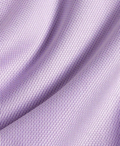 White & Lilac Micro Tic Dress Shirt David Donahue Fabric Detail