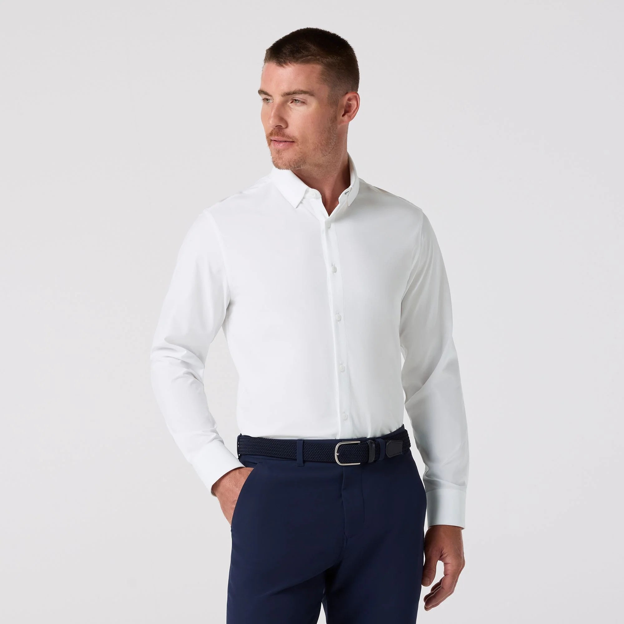 White Leeward Dress Shirt Mizzen + Main