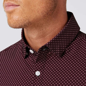 Wine Clover Leeward Dress Shirt Mizzen + Main