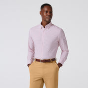 Wine Plus Print Leeward Dress Shirt  Mizzen+Main