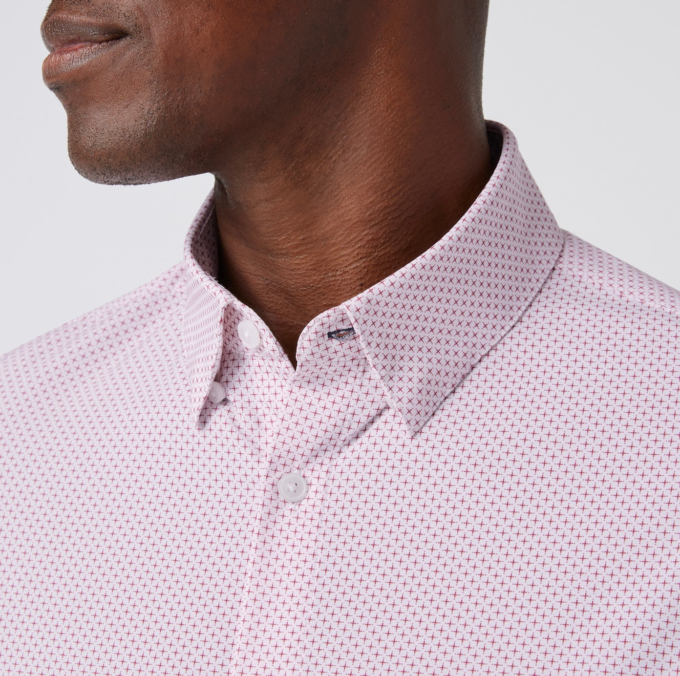 Wine Plus Print Leeward Dress Shirt  Mizzen+Main