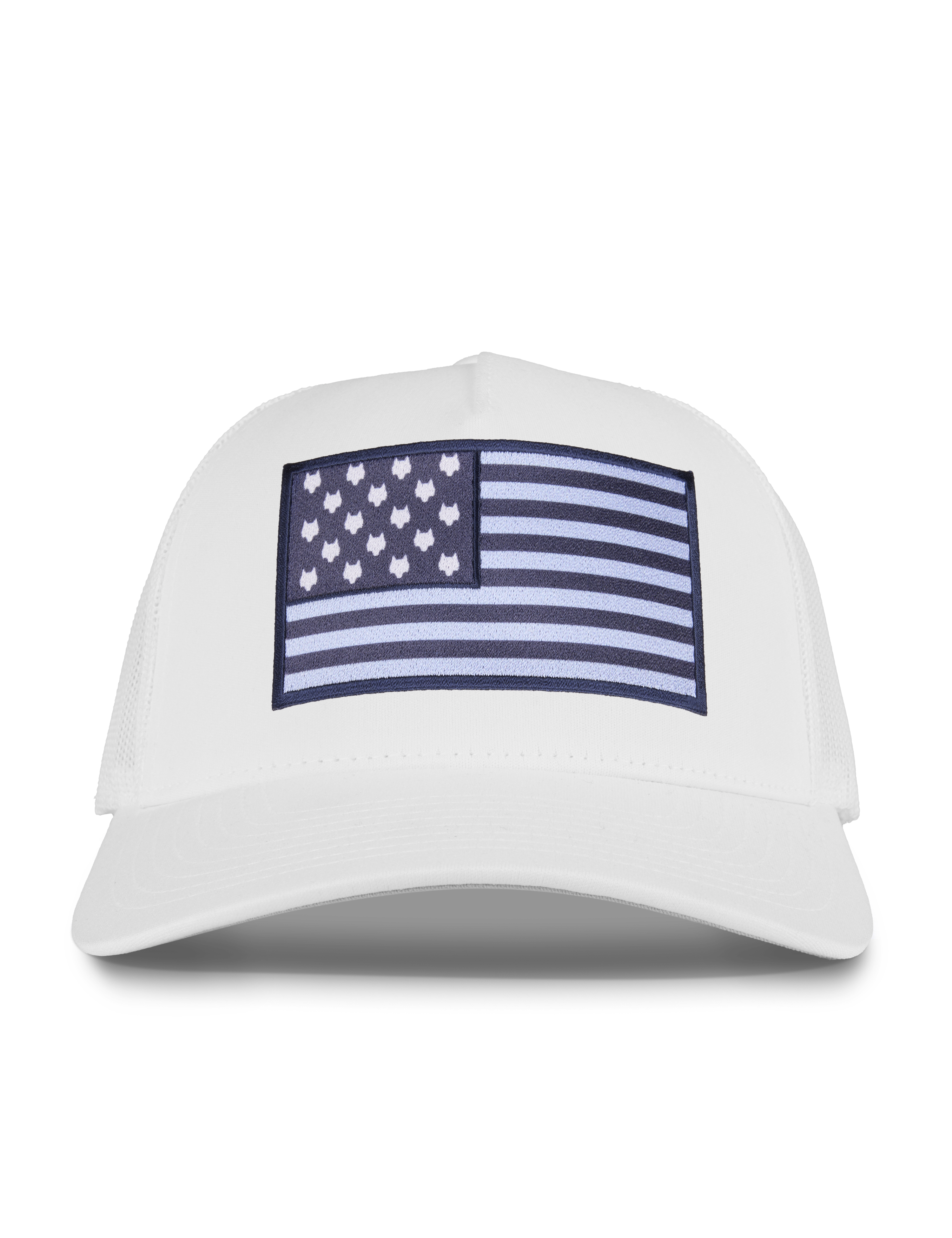 Wolf Flag Trucker Hat Arctic Greyson Clothiers 