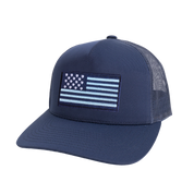 Wolf Flag Trucker Hat Maltese Blue Greyson Clothiers