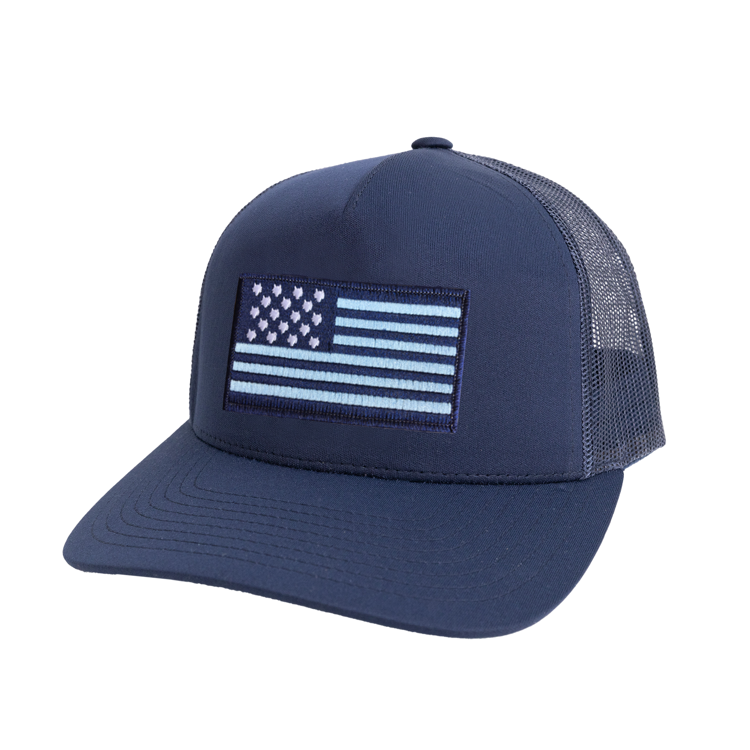 Wolf Flag Trucker Hat Maltese Blue Greyson Clothiers