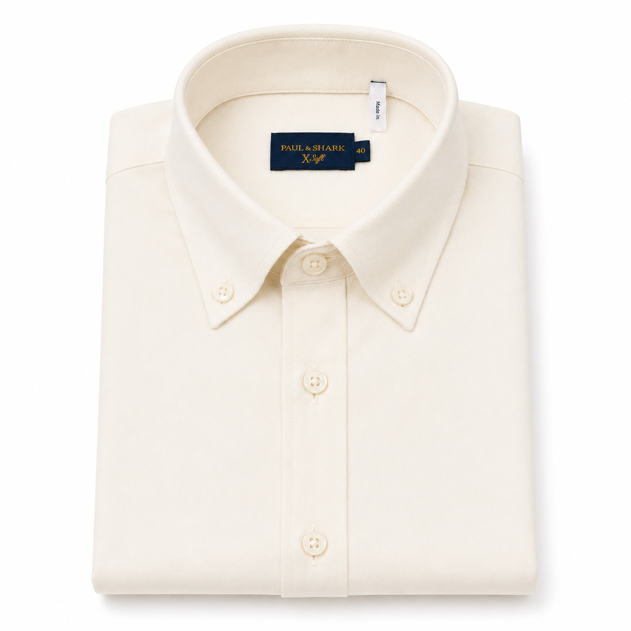 Xsoft Cotton Lyocell Shirt Ivory Paul & Shark 
