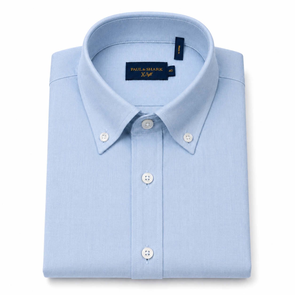 Xsoft Cotton Lyocell Shirt Lt Blue Paul & Shark 