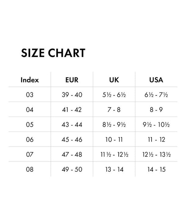 Falke socks size chart